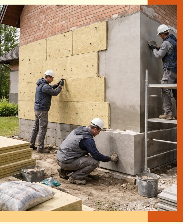 Утепление частного дома в Александрове под ключ от 8033 руб/м2 — недорого | ТепломастерЛкн