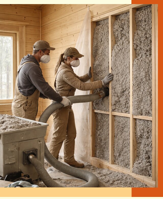 Утепление дачного дома эковатой в Александрове от 1553 руб./м2 — комплексно, ТепломастерЛкн