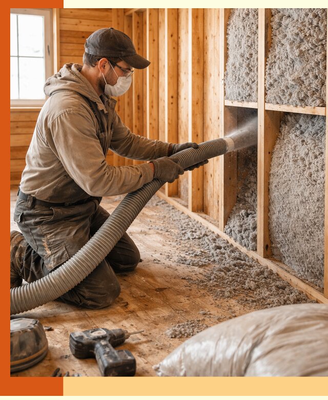 Утепление дачного дома эковатой в Александрове — быстро и надёжно