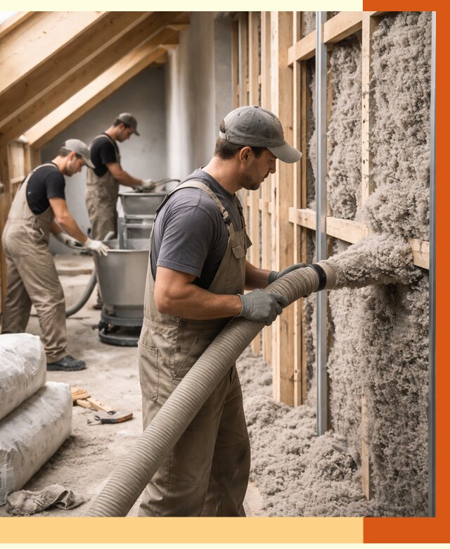 Утепление таунхауса эковатой в Александрове от 2356 руб./м² — монтаж и задувка | ТепломастерЛкн