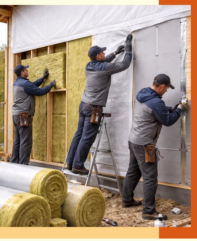 Утепление каркасного дома в Александрове от 4499 руб./м2 — профессионально | ТепломастерЛкн