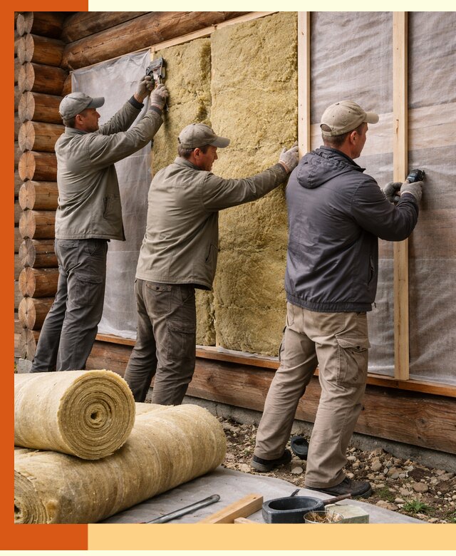 Утепление деревянного дома в Александрове эффективными технологиями