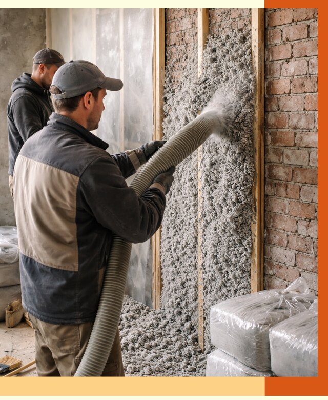 Утепление кирпичного дома эковатой в Александрове от 2517 руб./м² | ТепломастерЛкн