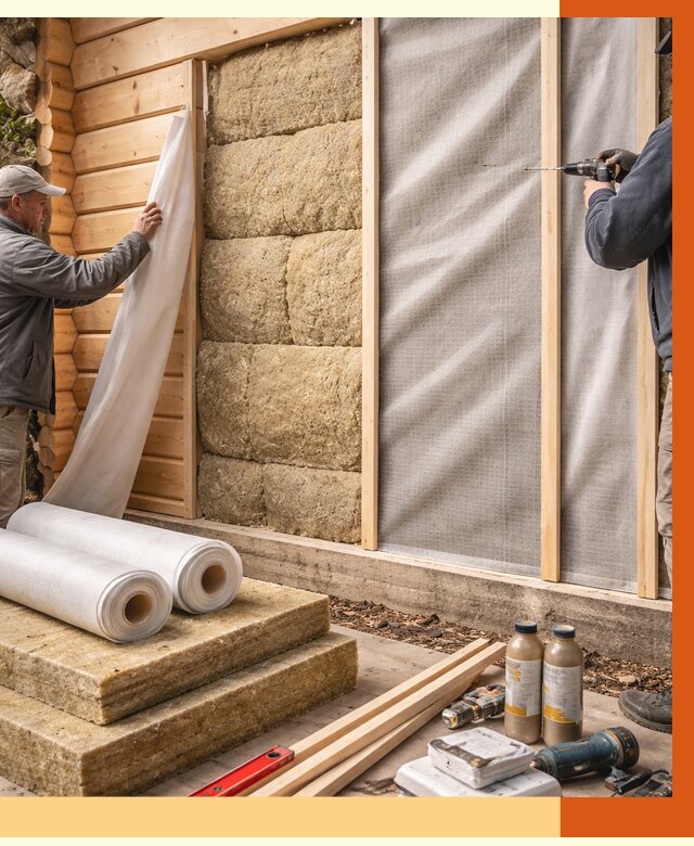 Утепление дома из минибруса в Александрове от 4820 руб/м2 — заказать профессионально | ТепломастерЛкн