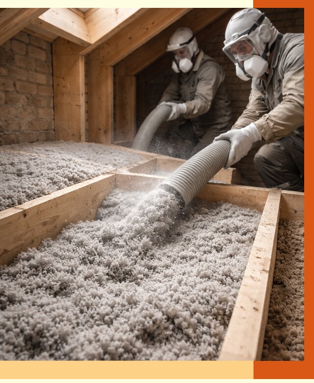 Утепление коттеджа эковатой в Александрове от 2678 руб./м² — комплексная задувка и монтаж | ТепломастерЛкн