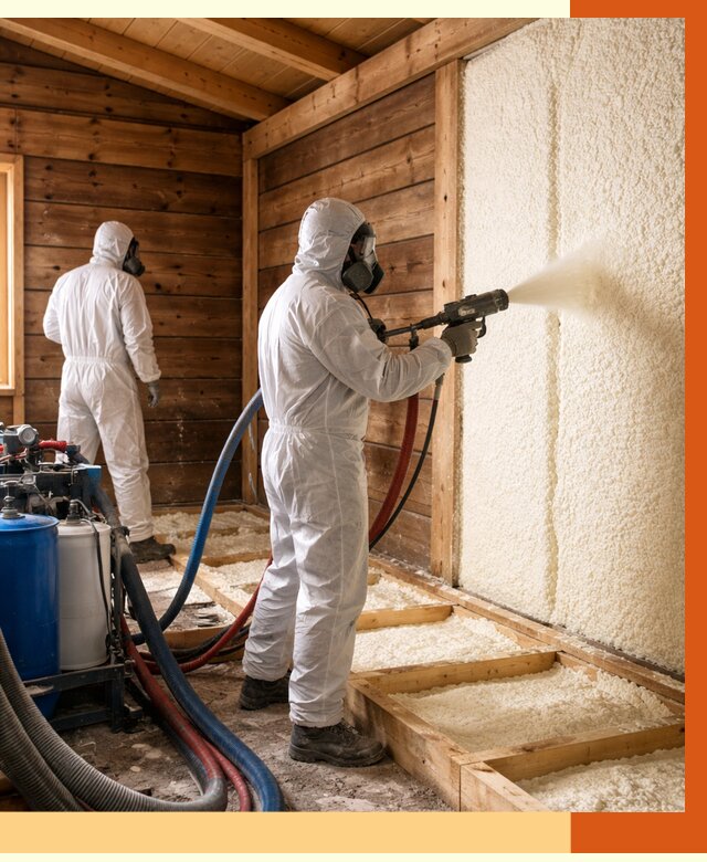 Утепление бани ппу в Александрове под ключ от 4499 руб./м2 | ТепломастерЛкн - напыление и монтаж ппу