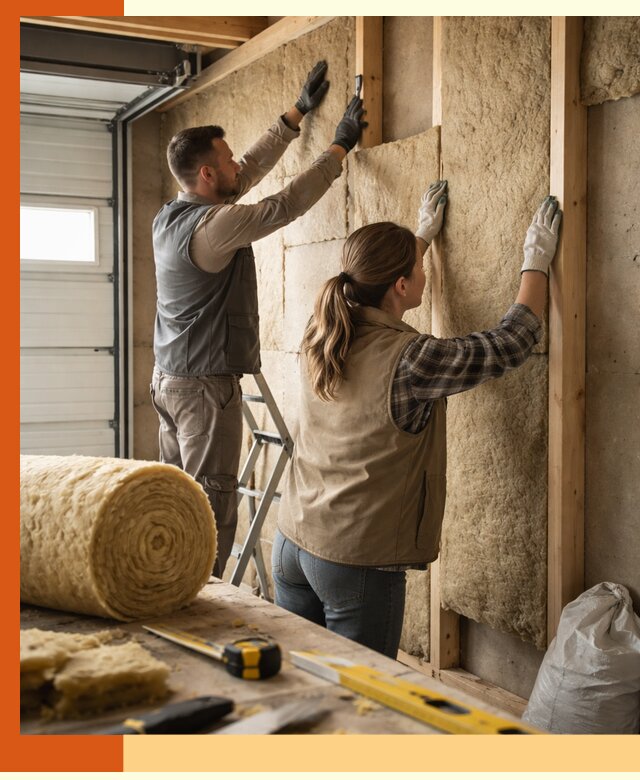 Утепление гаража изнутри в Александрове: быстро и надежно