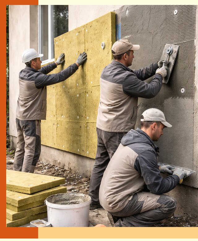 Утепление фасада под штукатурку в Александрове — энергоэффективная технология