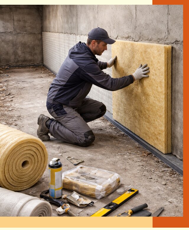 Утепление фундамента изнутри в Александрове от 4499 руб./м2 — работы под ключ | ТепломастерЛкн