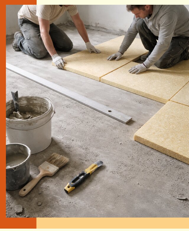 Утепление бетонного пола в Александрове профессионально и недорого