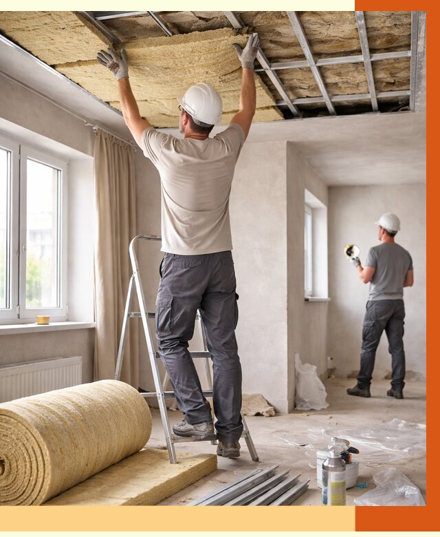 Утепление потолка в частном доме в Александрове от 1018 руб./м² — работы под ключ | ТепломастерЛкн