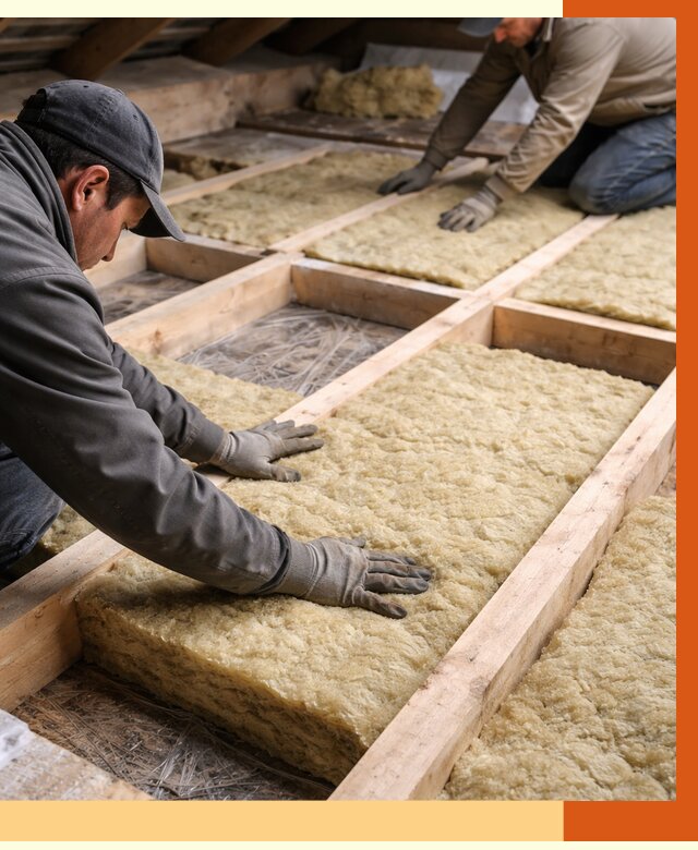 Утепление чердака минватой в Александрове от 3749 руб/м2 под ключ | ТепломастерЛкн