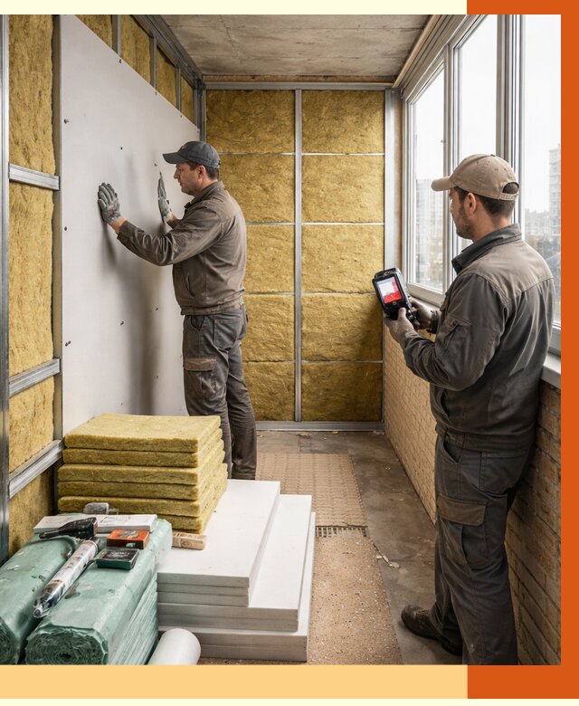 Утепление балкона в Александрове от 4820 руб. под ключ | ТепломастерЛкн