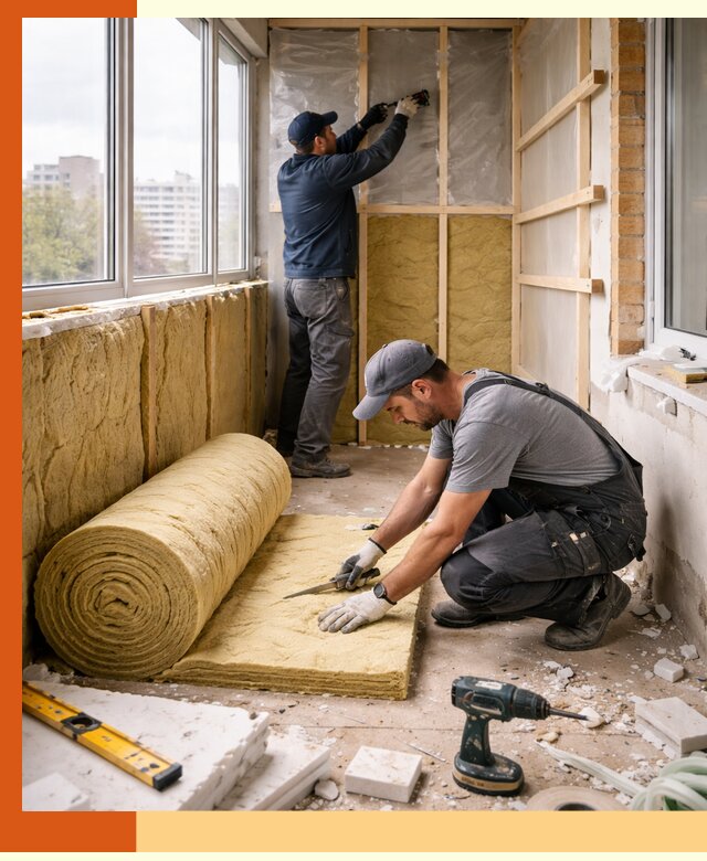 Утепление балкона под ключ в Александрове качественно и быстро