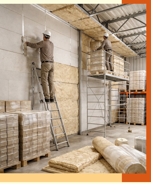 Утепление склада готовой продукции в Александрове от 2089 руб./м2 — комплексно | ТепломастерЛкн