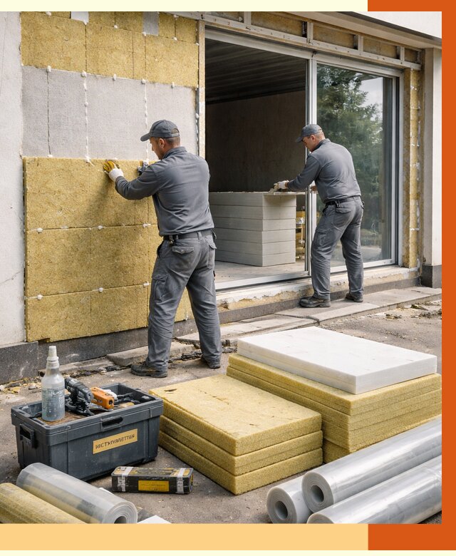 Утепление торгового павильона в Александрове от 15531 руб./м² под ключ | ТепломастерЛкн