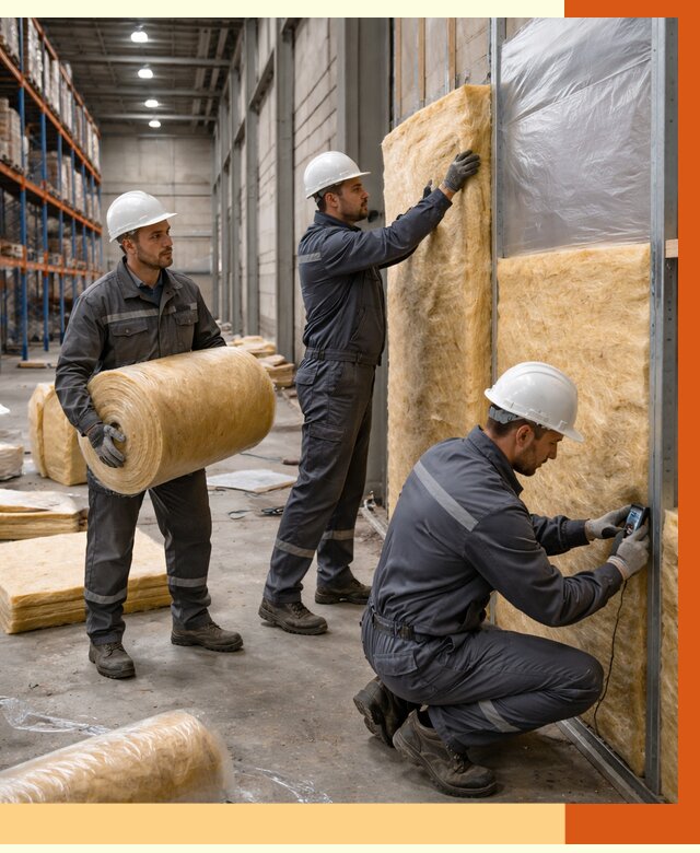 Утепление логистического центра в Александрове от 4820 руб/м² под ключ | ТепломастерЛкн