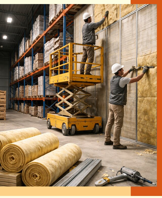 Утепление торгового склада в Александрове от 3428 руб/м2 — комплексно и под ключ | ТепломастерЛкн