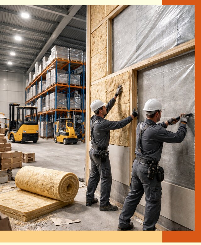 Утепление склада с техникой в Александрове от 4499 руб./м2 — комплексно под ключ | ТепломастерЛкн