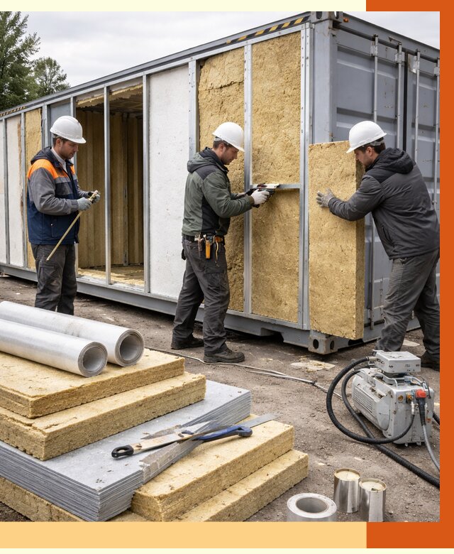 Утепление морского контейнера в Александрове от 4017 руб. под ключ | ТепломастерЛкн