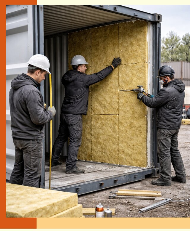 Утепление морского контейнера в Александрове: надежная теплоизоляция и защита