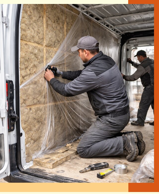 Утепление фургона в Александрове от 17673 руб/м2 — утепление фургона ППУ и кузова | ТепломастерЛкн