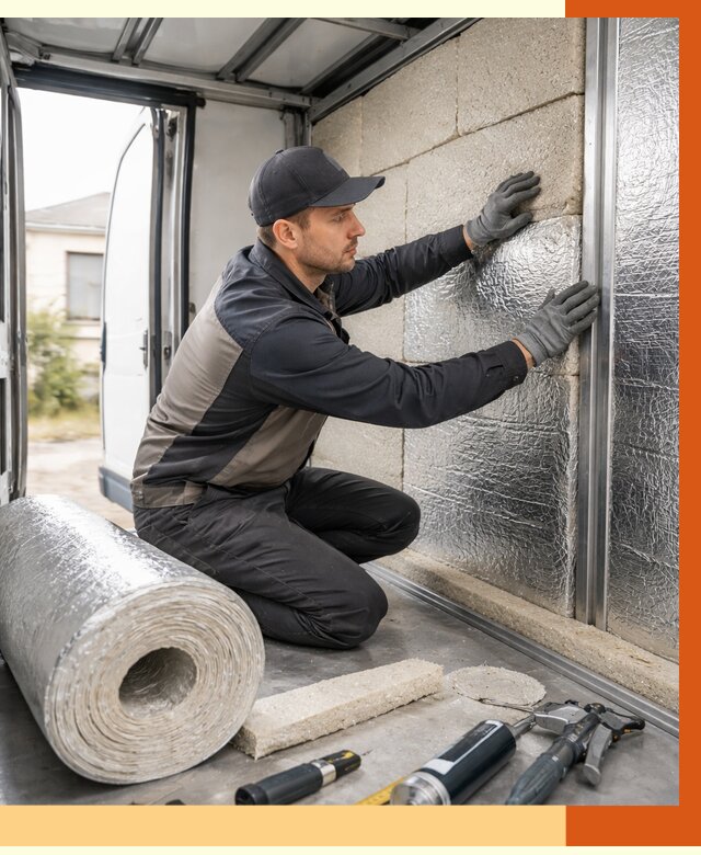 Утепление фургона рефрижератора в Александрове от 13389 руб./м² под ключ | ТепломастерЛкн