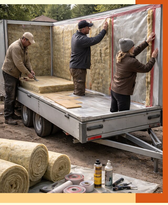 Утепление прицепа в Александрове под ключ от 13389 руб. — комплекс от ТепломастерЛкн