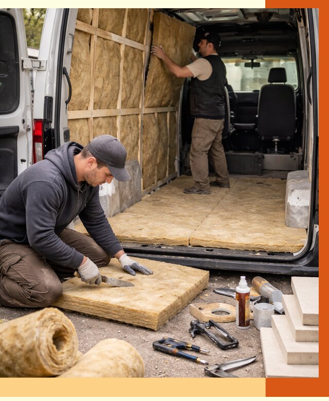 Утепление кемпера в Александрове под ключ от 12853 руб. — профессионально | ТепломастерЛкн