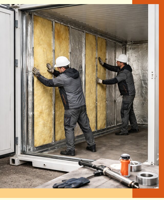 Утепление рефрижераторного контейнера в Александрове от 48200 руб./м² | ТепломастерЛкн