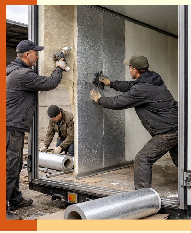 Утепление холодильного кузова в Александрове — монтаж и теплоизоляция