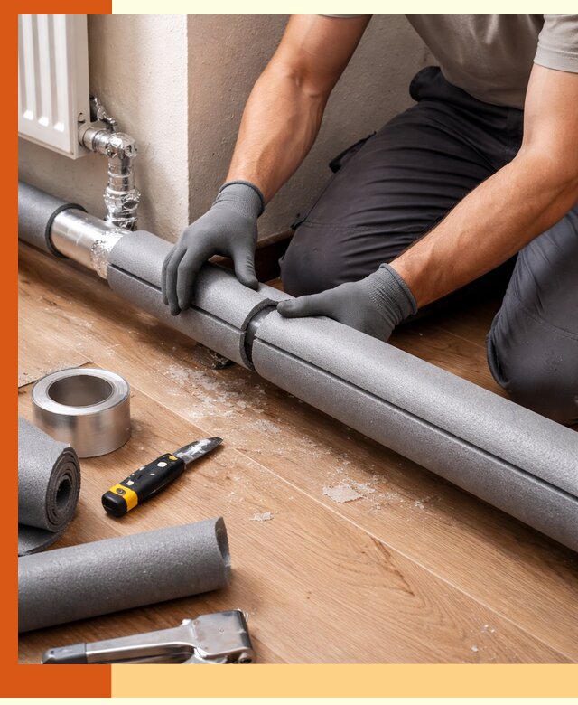 Утепление труб отопления в Александрове: теплоизоляция и защита сети