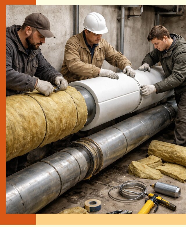 Утепление трубопровода в Александрове с гарантией энергоэффективности