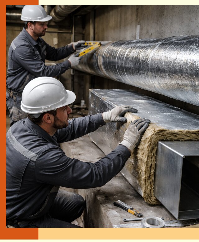 Профессиональное утепление воздуховодов и теплоизоляция в Александрове