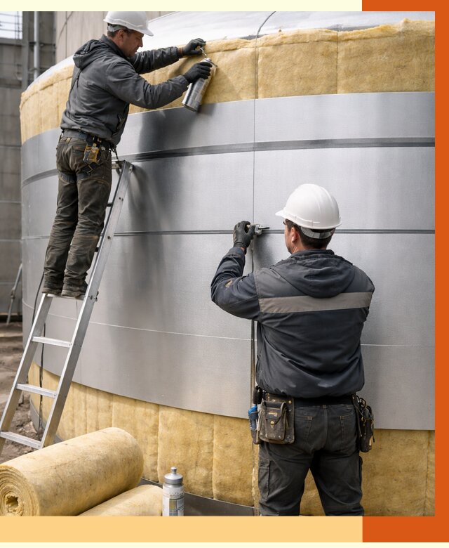 Утепление цистерны в Александрове пенополиуретаном от 15531 руб. под ключ | ТепломастерЛкн