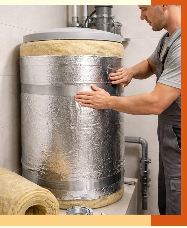 Утепление бойлера в Александрове от 4820 руб. под ключ | Утепление ППУ | ТепломастерЛкн