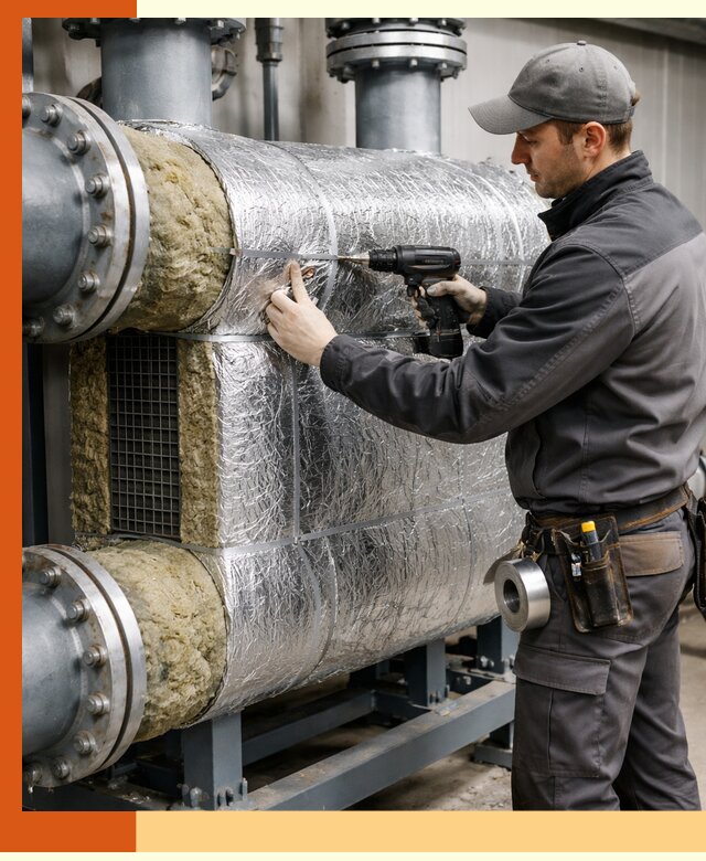 Утепление теплообменника в Александрове — профессиональная теплоизоляция оборудования