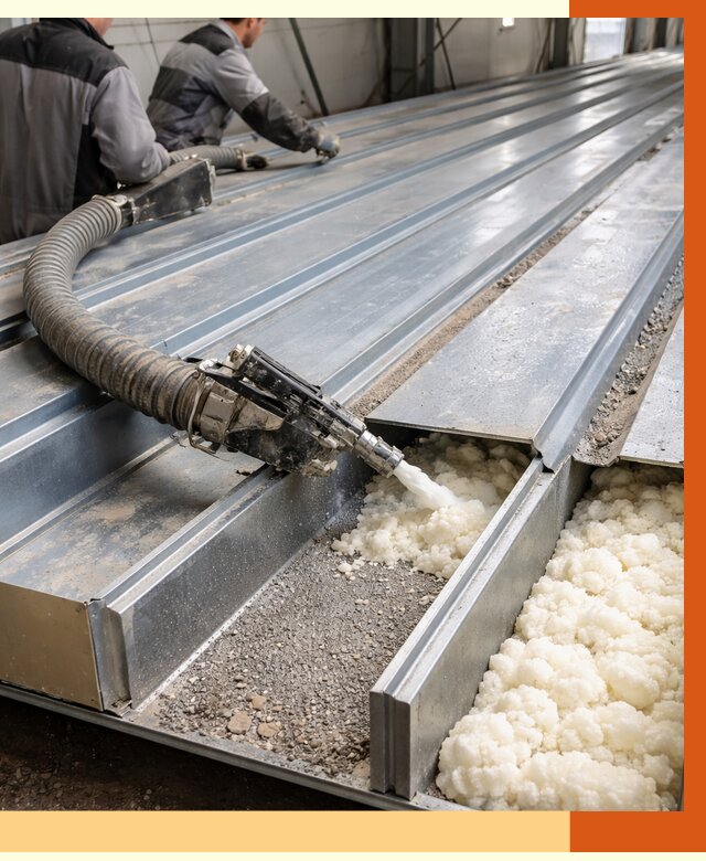 Заполнение пустот кровельных панелей в Александрове от 7712 руб. под ключ | ТепломастерЛкн