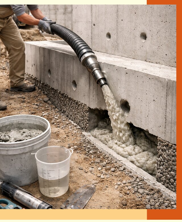 Заполнение полостей фундамента в Александрове от 7283 руб. под ключ | ТепломастерЛкн