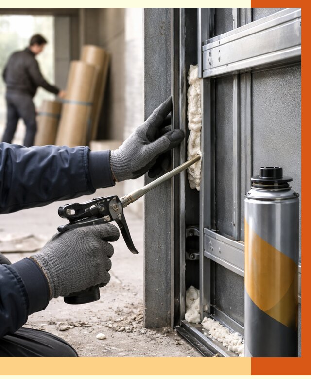 Заполнение пустот ворот в Александрове от 4820 руб. — заливка ППУ, утепление под ключ | ТепломастерЛкн