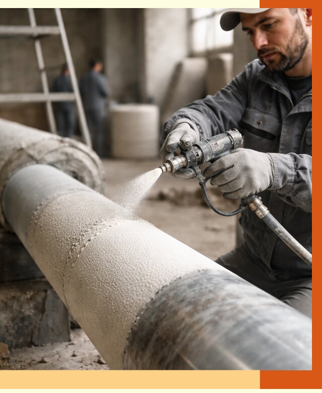 Утепление труб жидкой теплоизоляцией в Александрове от 8033 руб. под ключ | ТепломастерЛкн