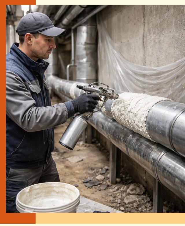 Утепление труб жидкой теплоизоляцией в Александрове