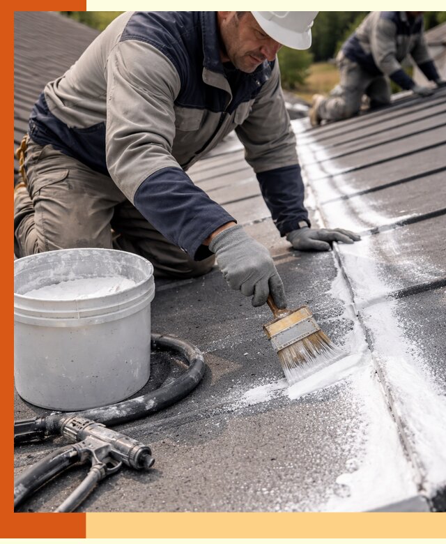 Утепление кровли жидкой теплоизоляцией в Александрове