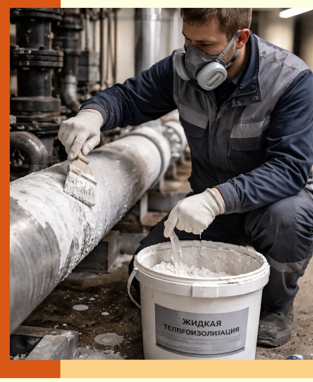 Утепление оборудования жидкой теплоизоляцией в Александрове