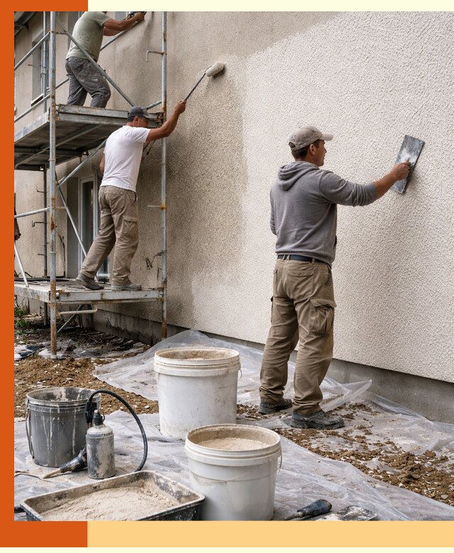 Утепление фасада жидкой пробкой в Александрове