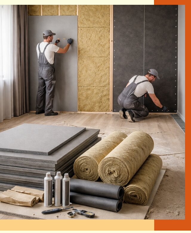 Шумоизоляция дома в Александрове от 4820 руб/м2 — комплексная звукоизоляция под ключ | ТепломастерЛкн