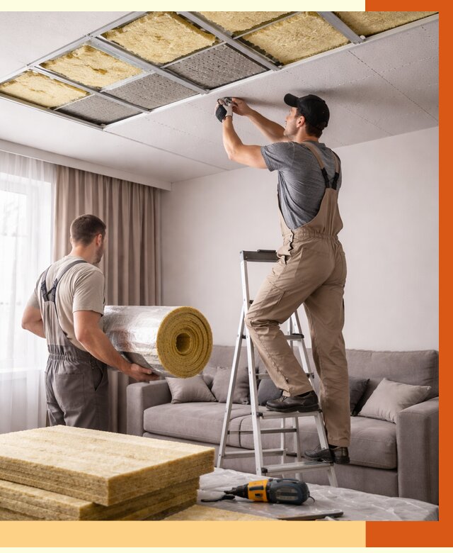 Шумоизоляция потолка в Александрове от 2410 руб. под ключ | Профессионально — ТепломастерЛкн