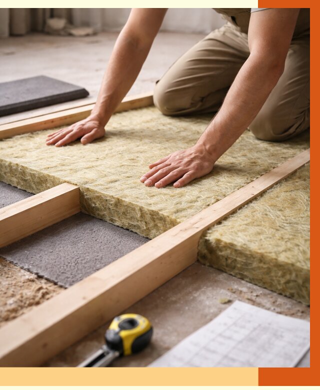 Шумоизоляция пола в Александрове от 1339 руб./м² — профессиональная звукоизоляция | ТепломастерЛкн