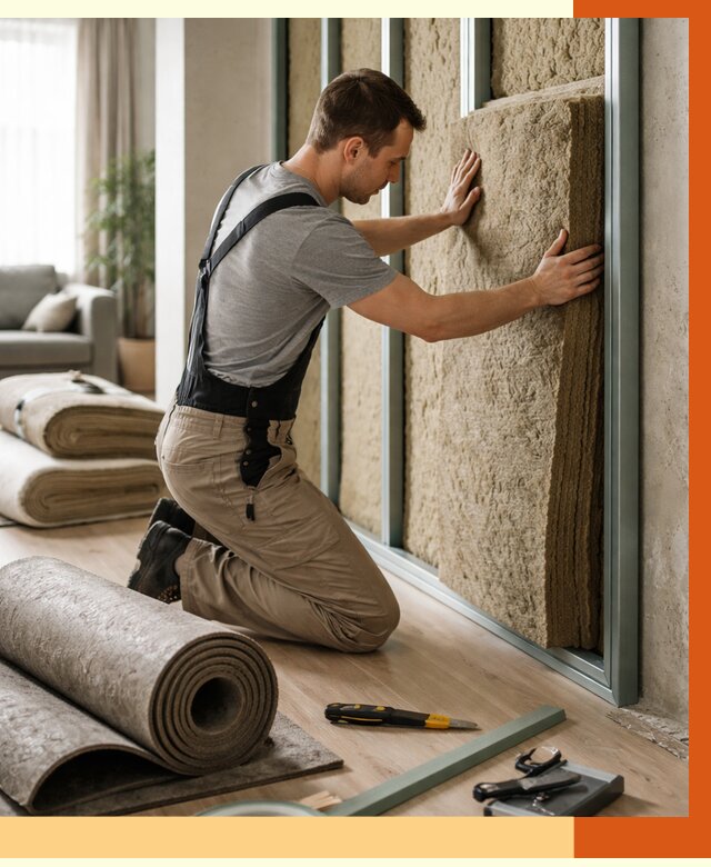 Шумоизоляция перегородок в Александрове от 1767 руб. за м2 — ТепломастерЛкн