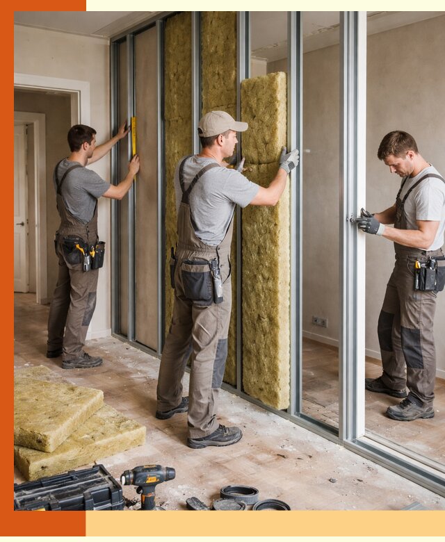 Шумоизоляция межкомнатных перегородок в Александрове эффективно и надёжно